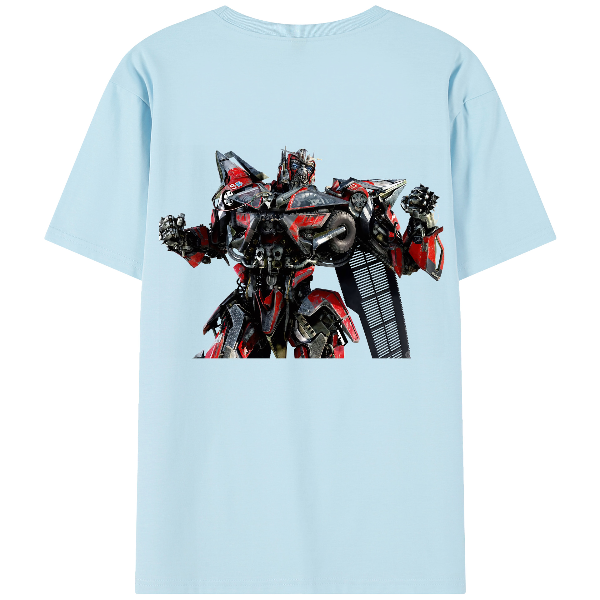 （画像用） Transformers トランスフォーマー 綿100％半袖Tシャツ（背面プリント）